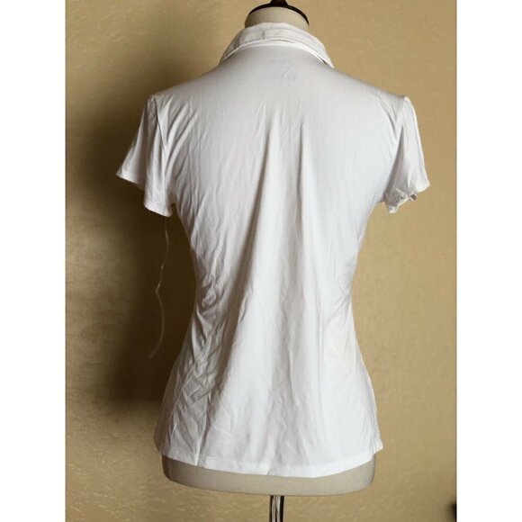 ASICS Women's White Attacker Cap Sleeve Top Size S - Picture 6 of 7